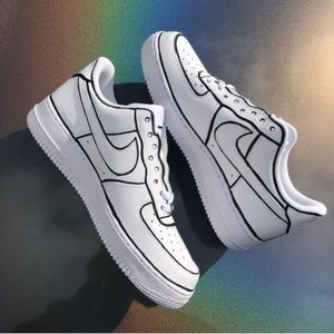 ⚡️Custom Nike Air Force 1 Shoes (Sketch)⚡️
